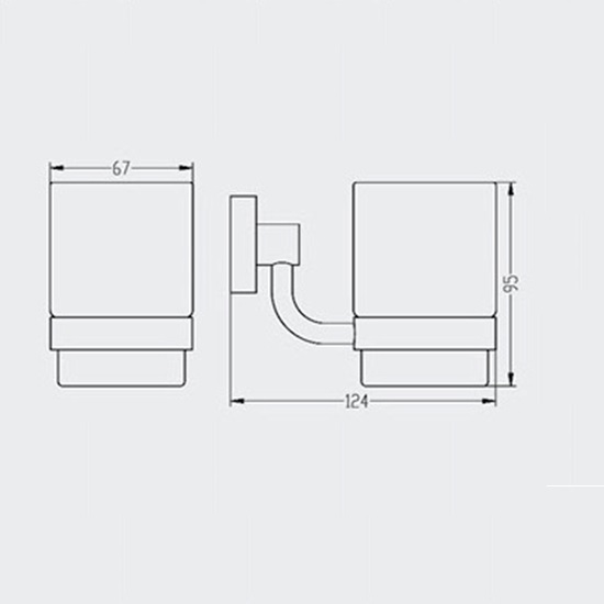 Porta Sanitary Ware - JM41 Glass Holder
