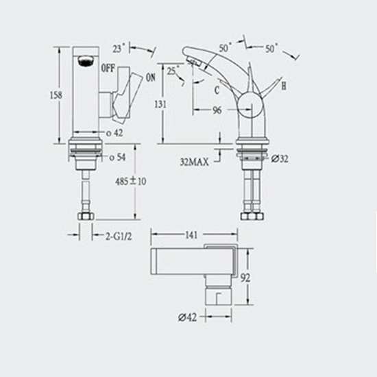 Porta Sanitary Ware - HDA0791M Single Lever Basin Mixer