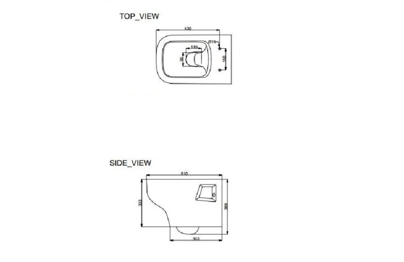 Wall Hung WC | HD317WH - Image 2