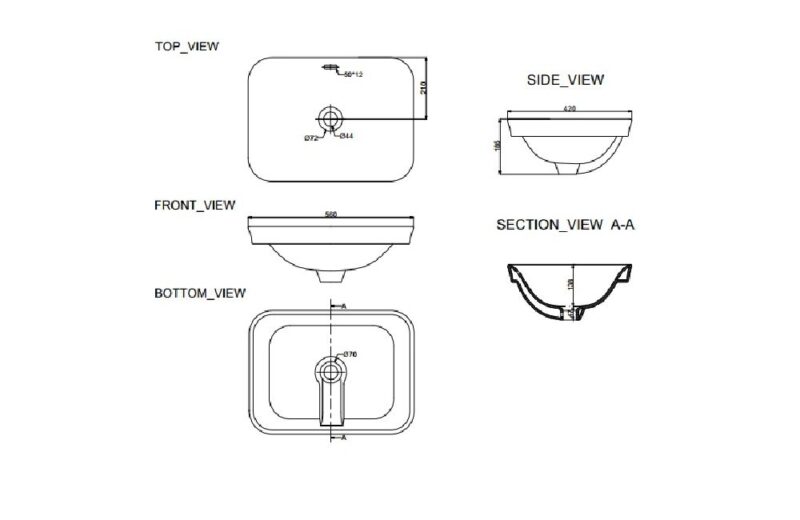 Art Vanity Washbasin | HDL505 - Image 2