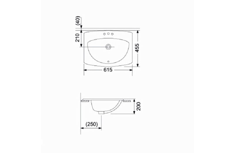 Over Counter Basin  | HDL410 - Image 2