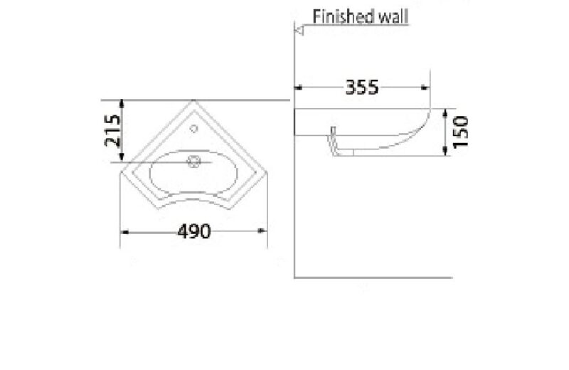 Washbasin Pedestal | HD1 - Image 2