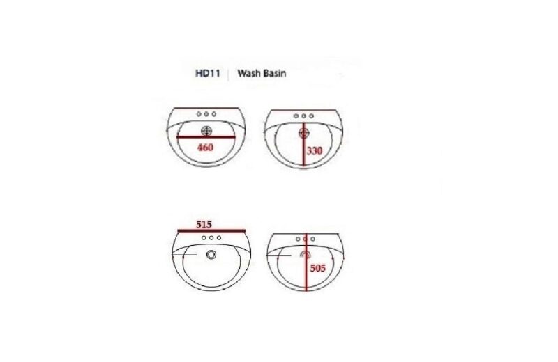 Washbasin Pedestal | HD11 - Image 2