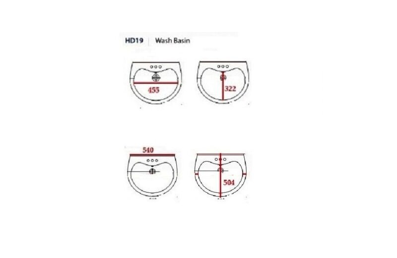 Washbasin Pedestal | HD19 - Image 2