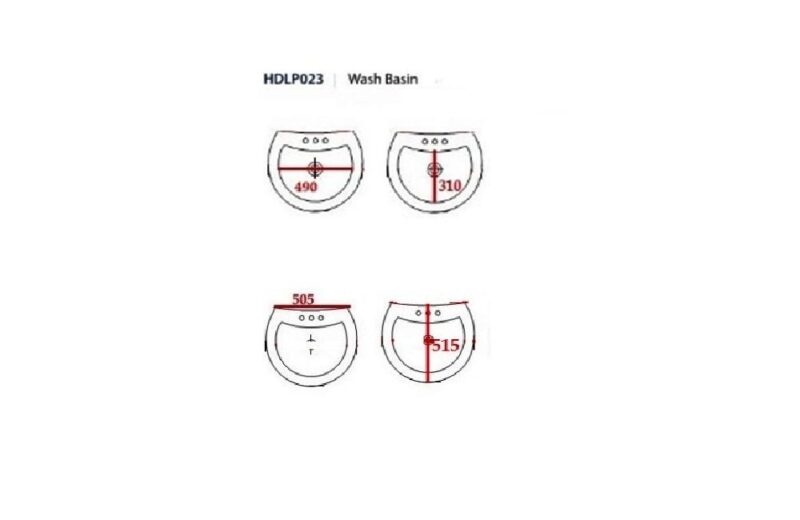 Washbasin Pedestal | HDLP023 - Image 2