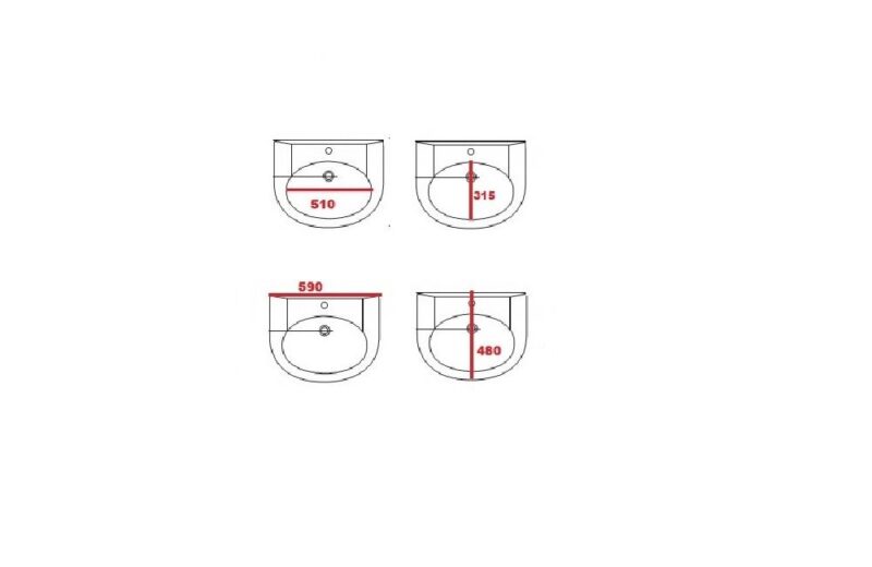 Washbasin Pedestal | HDLP339 - Image 2
