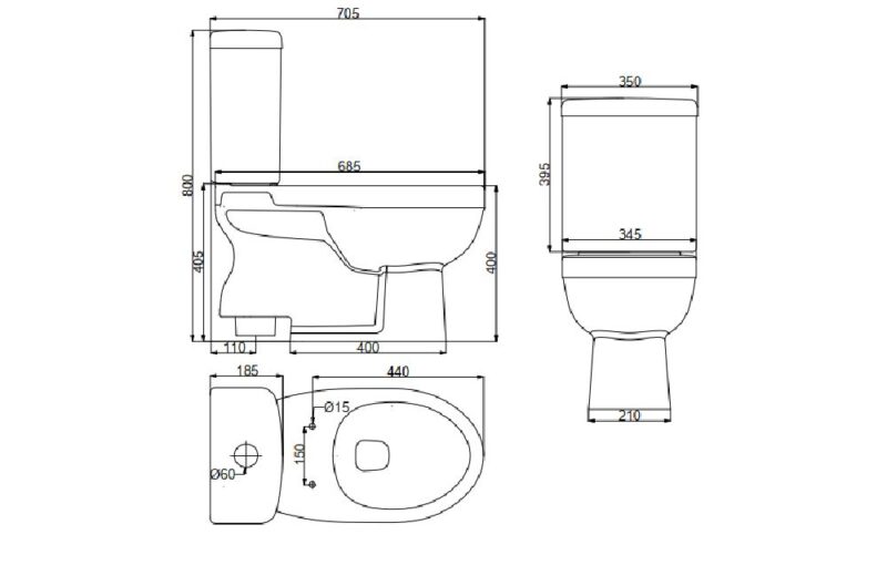 Two Piece WC | HD20N - Image 2